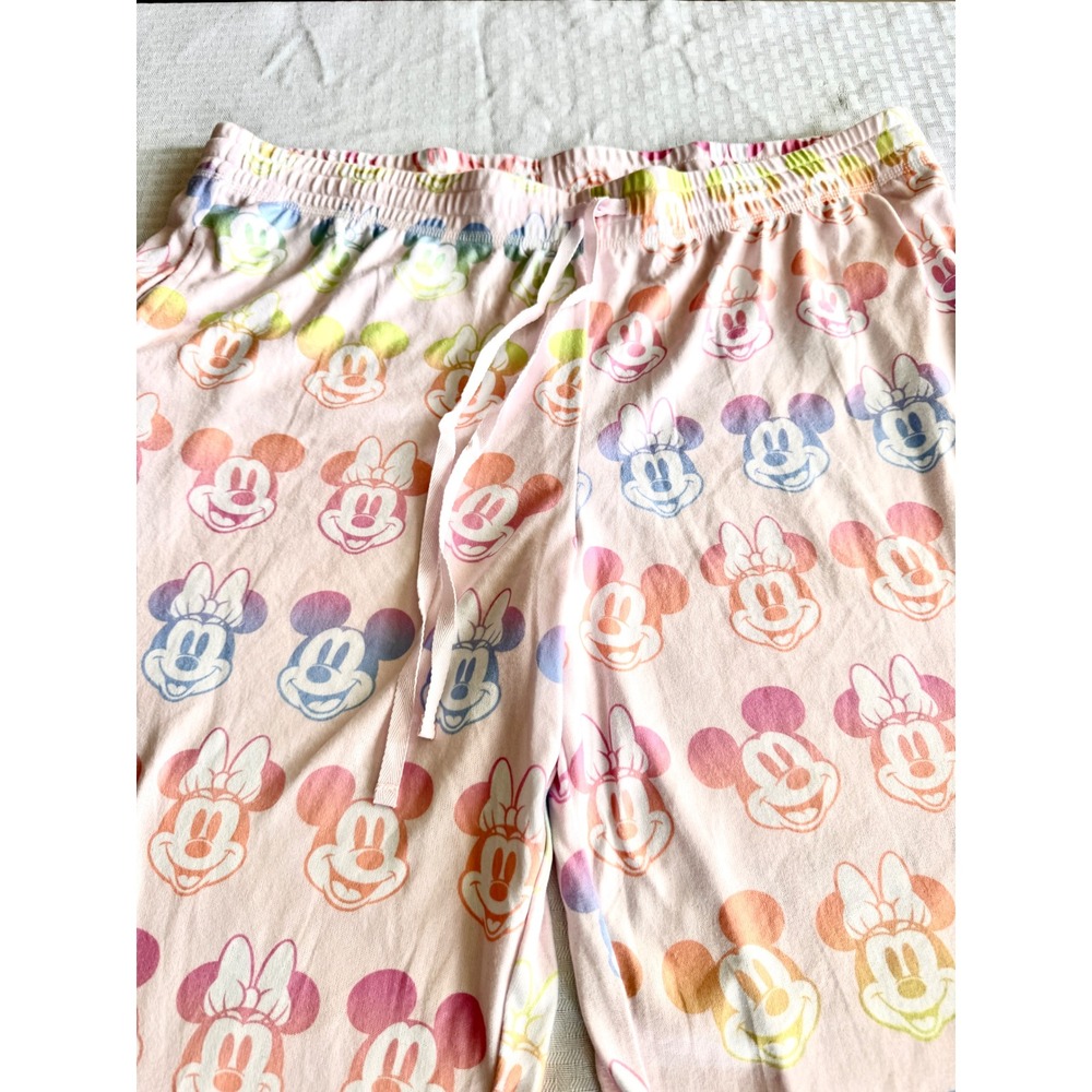 Disney Mickey Minnie Mouse Rainbow Ombre Pink Pajamas Set XXL MK659XSLSC NWT - Picture 11 of 14